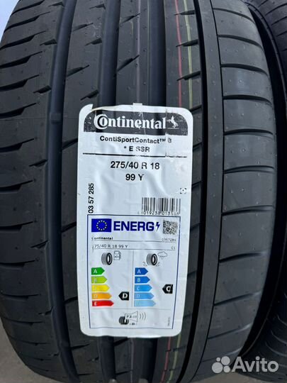 Continental ContiSportContact 3 SSR 245/45 R18 и 275/40 R18 99Y