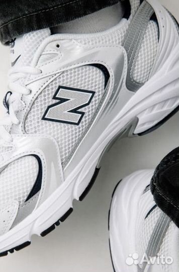 New Balance 530 White Silver Navy Оригинал