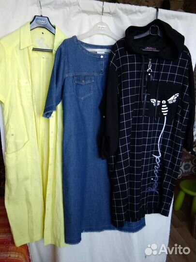 Платье женские лён 46 48