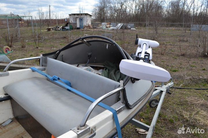 Лодка, прицеп, мотор якорь Хайбо с АКБ 135А