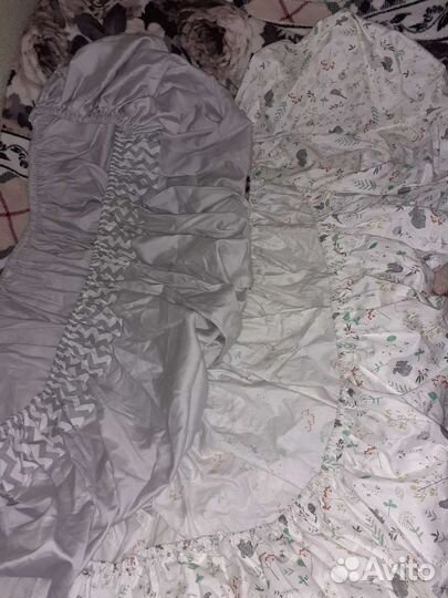 Простынь на резинке 120х60