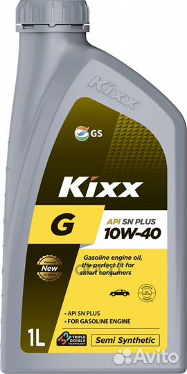 Масло моторное kixx G1 SN Plus 10W-40 полусинте