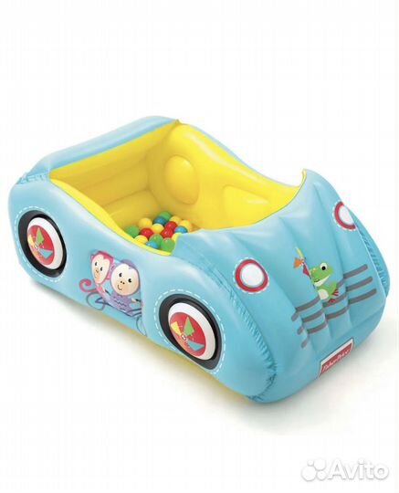 Надувной бассейн с шариками Fisher Price машина