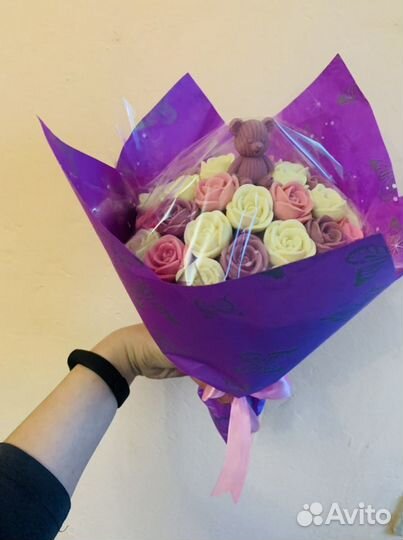 Розы из шоколада