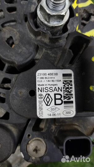 Генератор Nissan Qashqai J11 2014