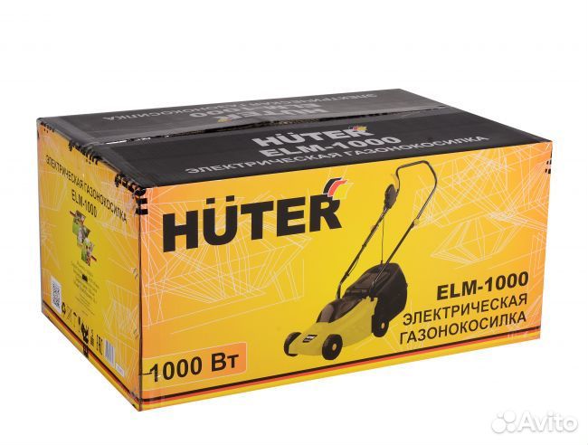 Газонокосилка электрическая huter ELM-1000