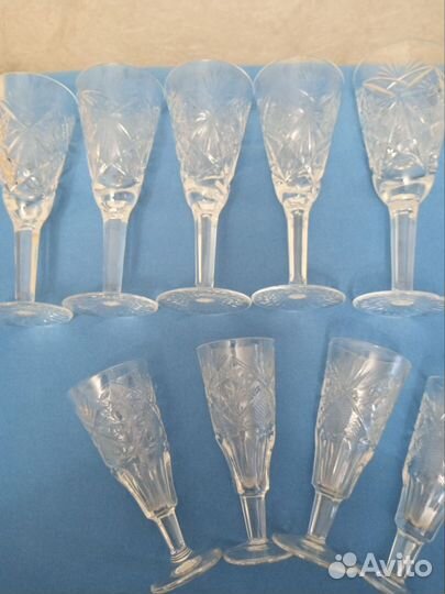 Фужеры хрустальные СССР
