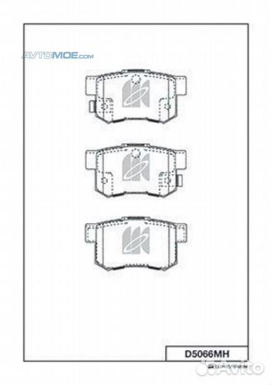 Колодки тормозные дисковые + противоскрипные пласт
