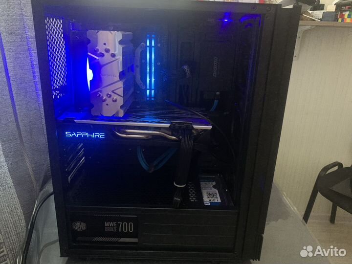 Игровой компьютер i3-9100F, sapphire RX 580