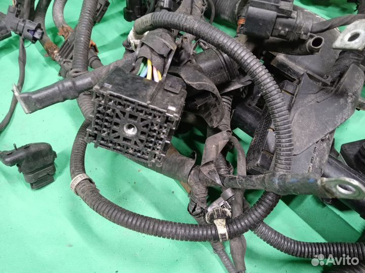 Hyundai Santa Fe II Проводка двигателя. Дизель 2.2