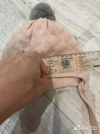 Шапка для девочки демисезон от 6 мес