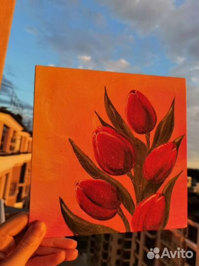 Картины акрил на холстах