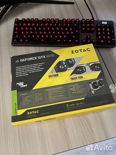 Zotac GTX 1070 Mini 8GB 256bit gddr5 + коробка