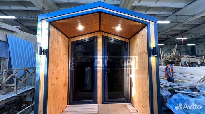 Баня каркасная