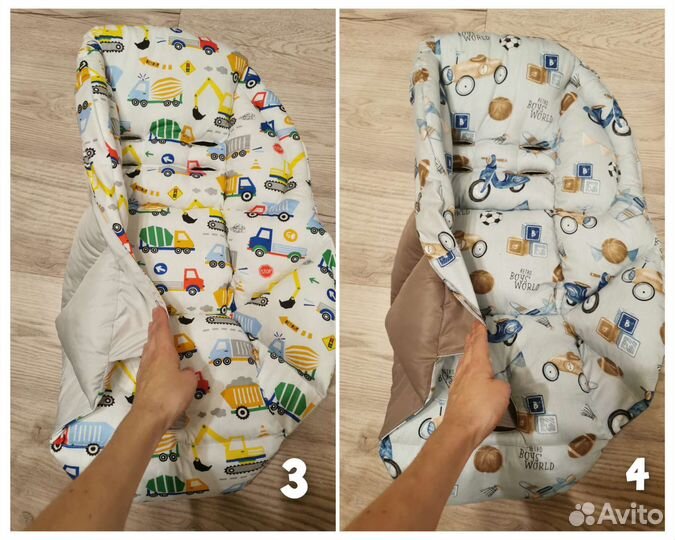 Чехлы двусторонние на peg-perego tatamia, siesta