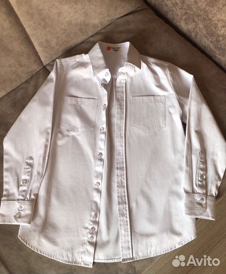 Рубашка школьная Button Blue 128р