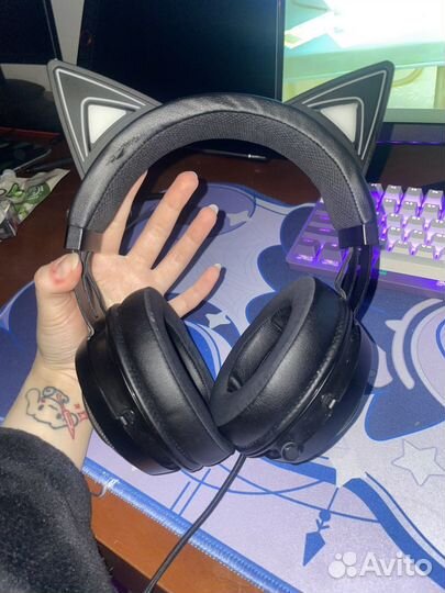 Наушники razer kraken kitty black