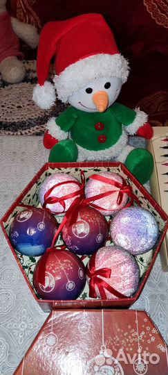 Снеговик плюшевый лампочка