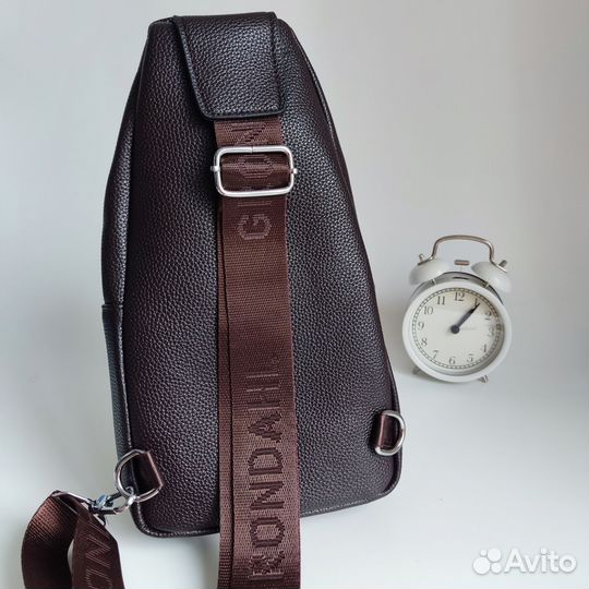 Сумка мужская Shengqishu Brown M001