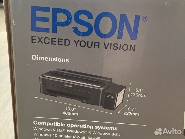 Новый струйный принтер Epson L132 снчп