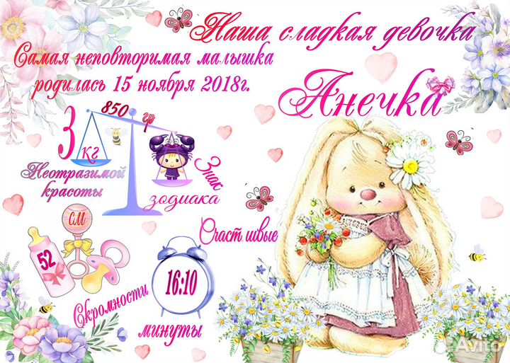 Метрика, метрика для новорожденных