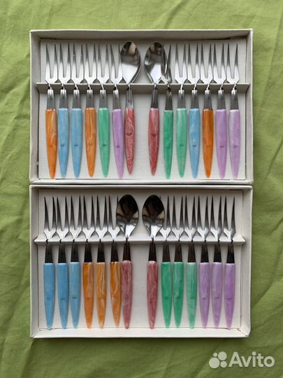 Набор игрушечных столовых приборов СССР