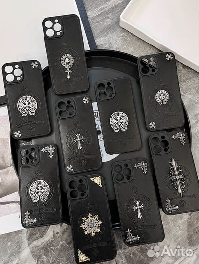 Chrome hearts чехол на iPhone 13 14 15/pro/max