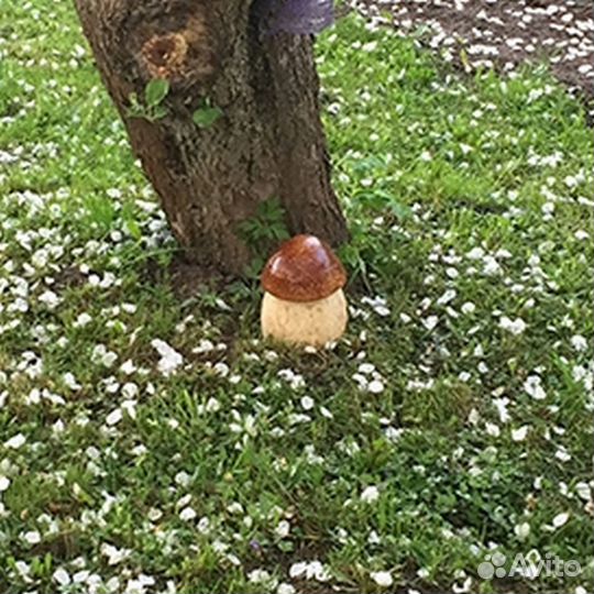 Фигура Гриб белый малый 20см