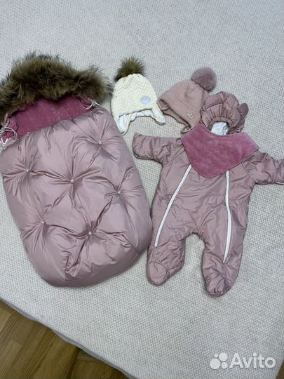 Зимний конверт на выписку