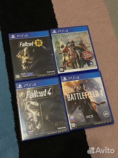 Продам 4 игры на PS4