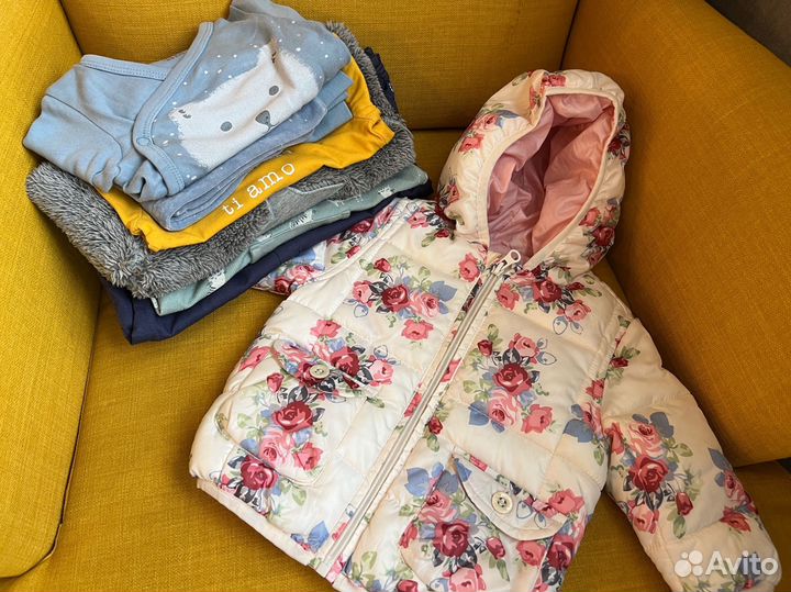 Пакет вещей для девочки 68 zara next hm