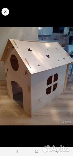 Детский игровой домик из дерева