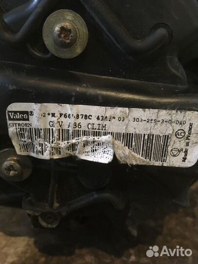 Мотор печки Citroen C3