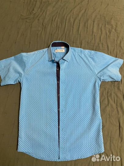 Рубашка голубая