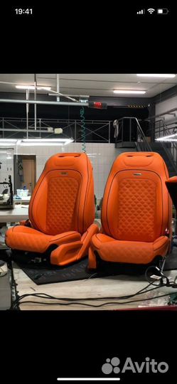 Желтый салон на Mercedes G63 / гелик