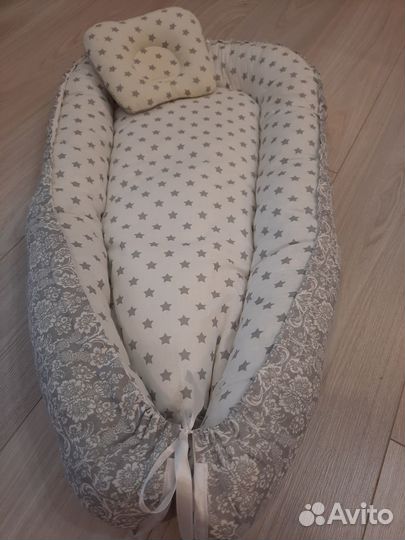 Гнездышко-кокон для новорожденого и конверт