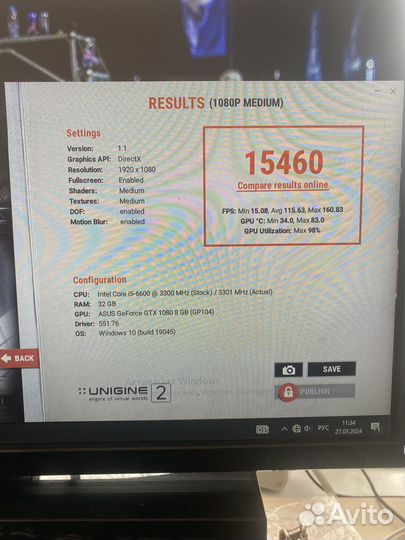 Видеокарта gtx 1080 8gb turbo