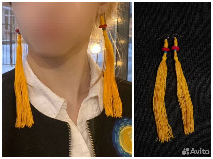 Этнические украшения из глины (бохо)