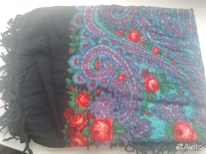 Павлопосадский платок шерсть СССР