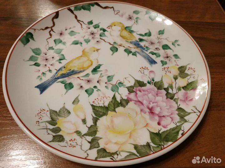 Тарелка настенная Кузнецовский фарфор дулево