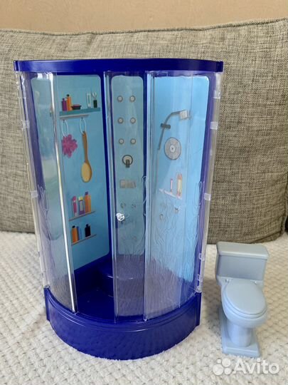 Душевая кабина для кукол + туалет