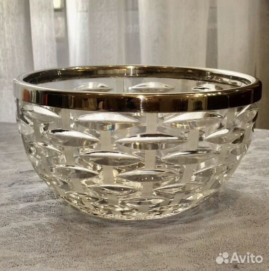 Ваза для фруктов СССР хрусталь