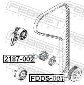 Шкив коленвала ford focus 2008-2011 febest fdds