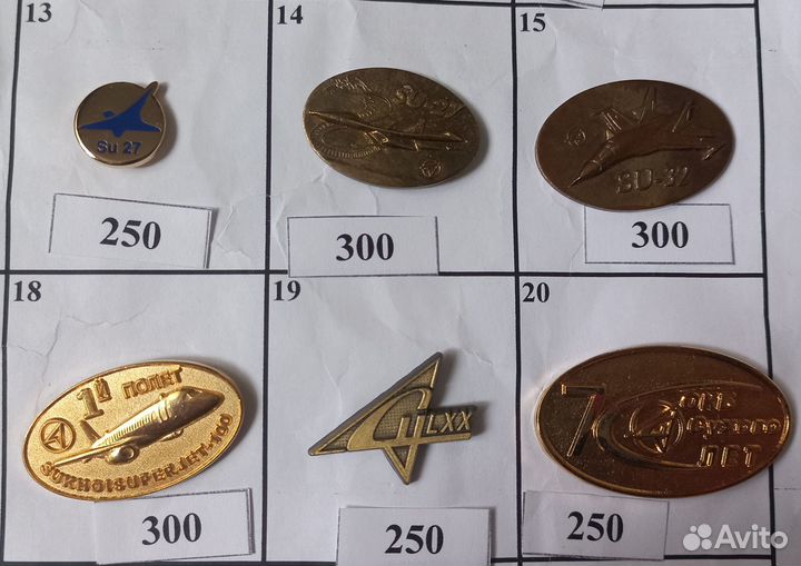 Значки авиация