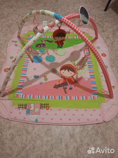 Развивающий коврик с бортиками