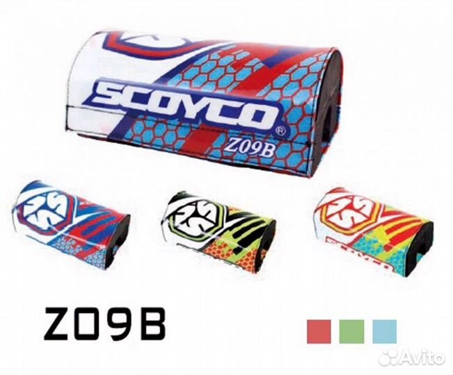 Защита на руль scoyco Z09В зеленая