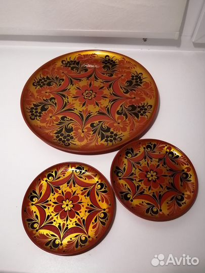 Набор тарелок хохлома