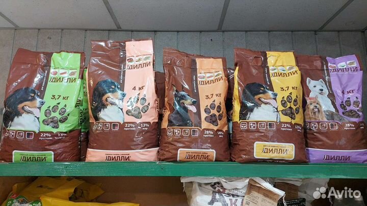 Корм сухой для собак Дилли