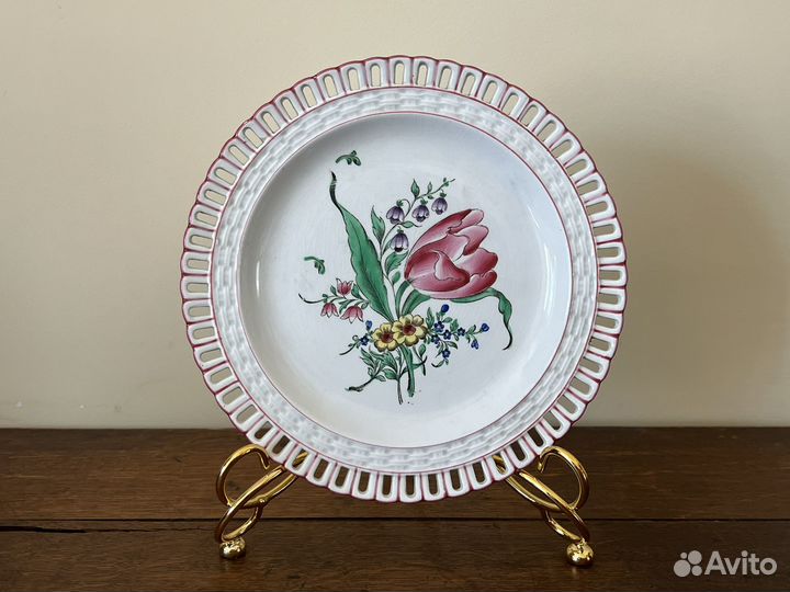 Тарелка Luneville Франция 19 век