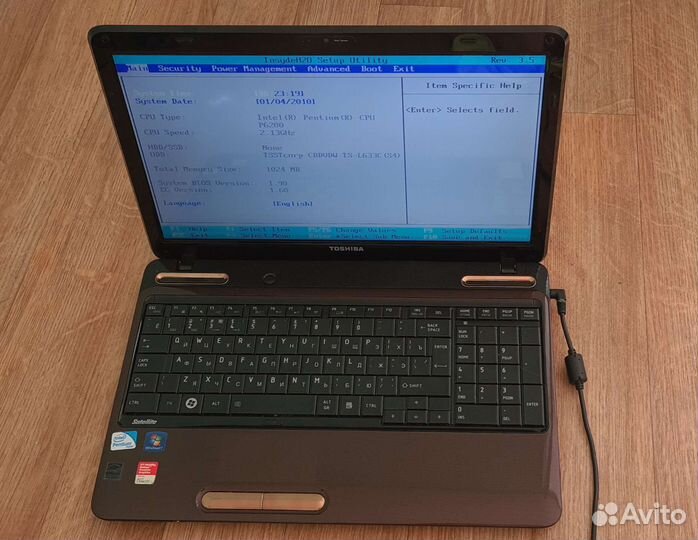Разбор Toshiba satellite L655 1H2